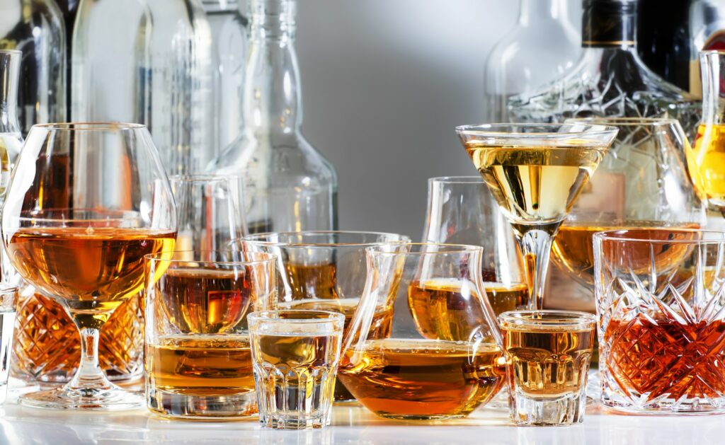 Strong alcohol drinks