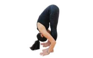 Yoga Standing forward fold pose