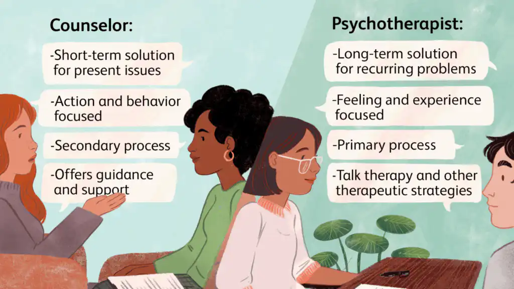 Psychotherapy vs. Counseling