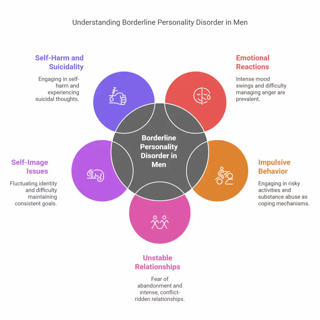 Signs of Borderline personality disorder in men - visual selection
